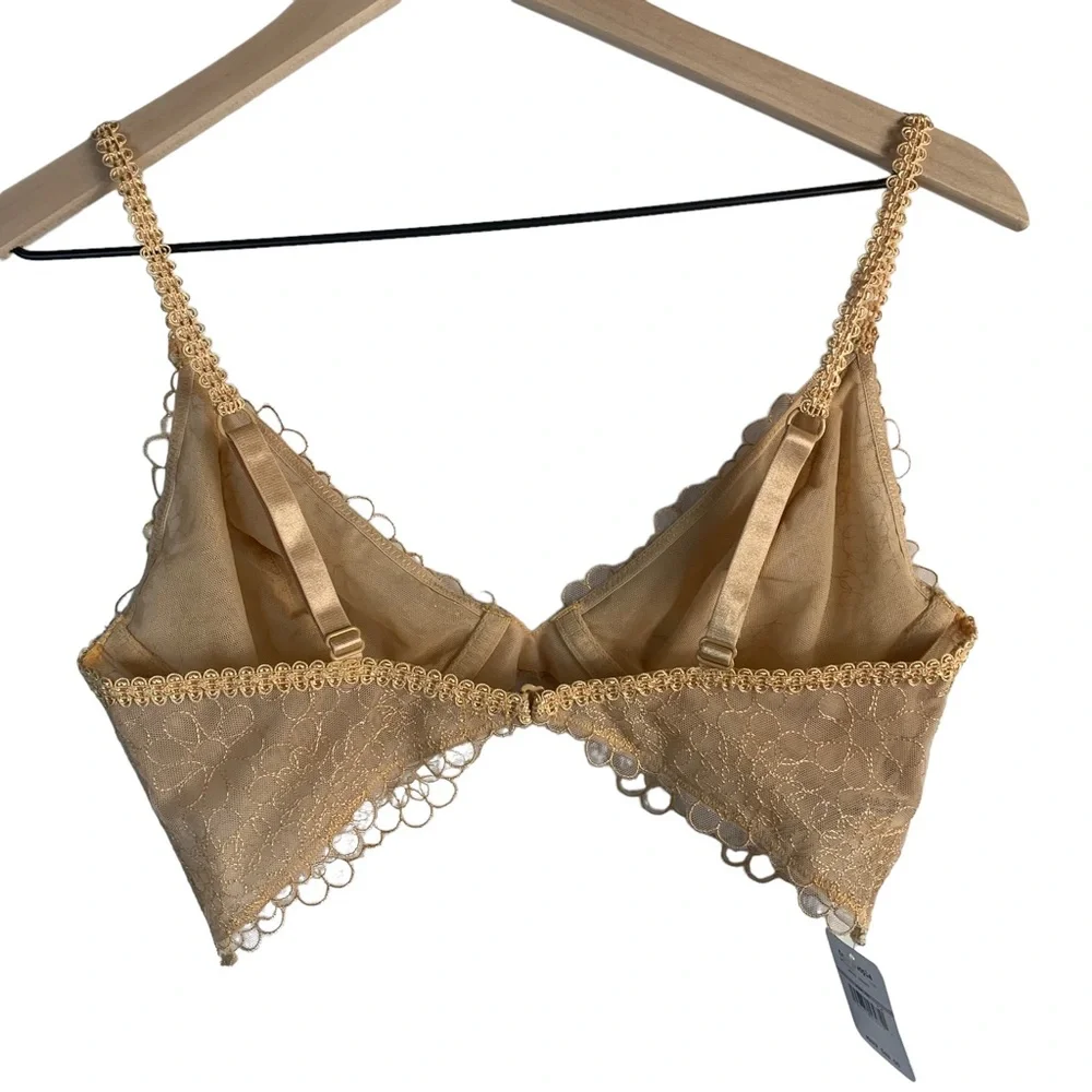 Free People Lucia Underwire Bra‎ Wheat Sunset New NWT 32 D
